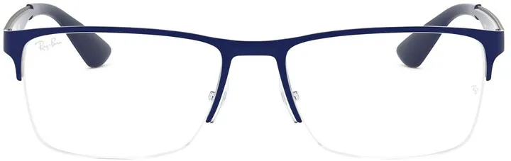 56mm Rectangle Semi Rimless Optical Glasses