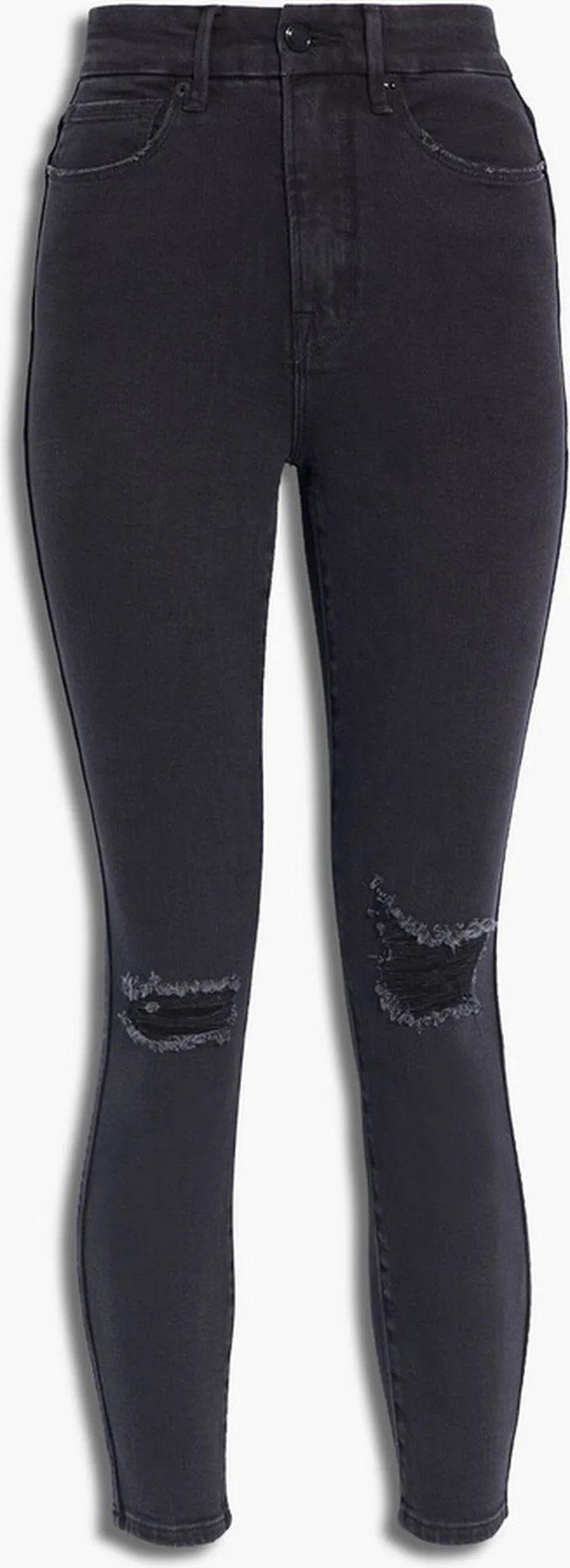 Good Curve cropped distressed high-rise skinny jeans