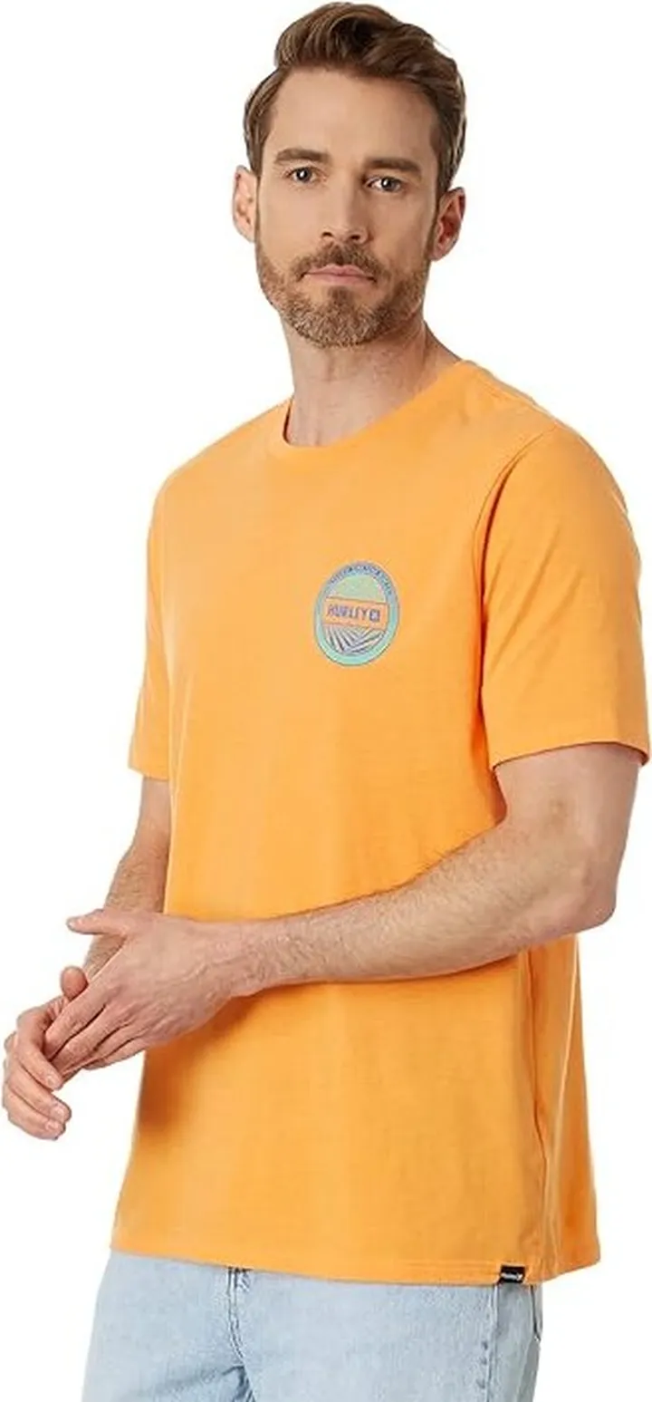 Hurley Vortex Short Sleeve Tee (Nectarine) Men's Clothing