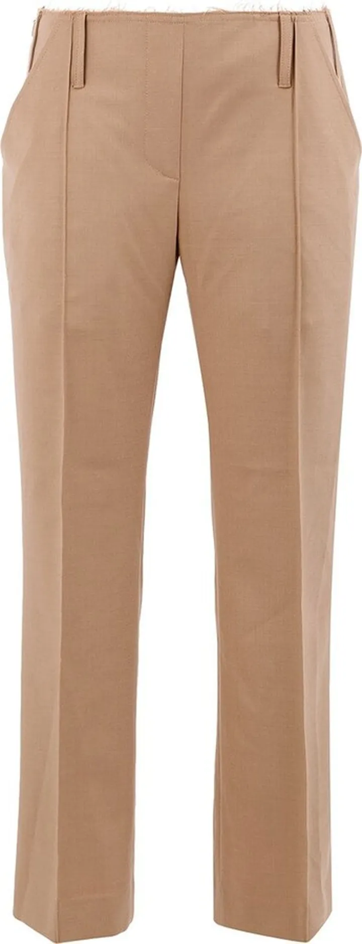 Cropped Straight-Leg Trousers