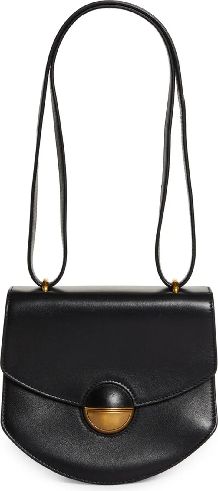 Mini Round Dia Leather Shoulder Bag