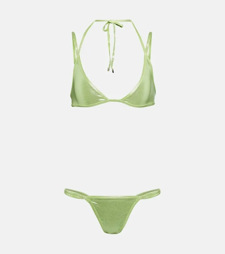 Halterneck bikini top
