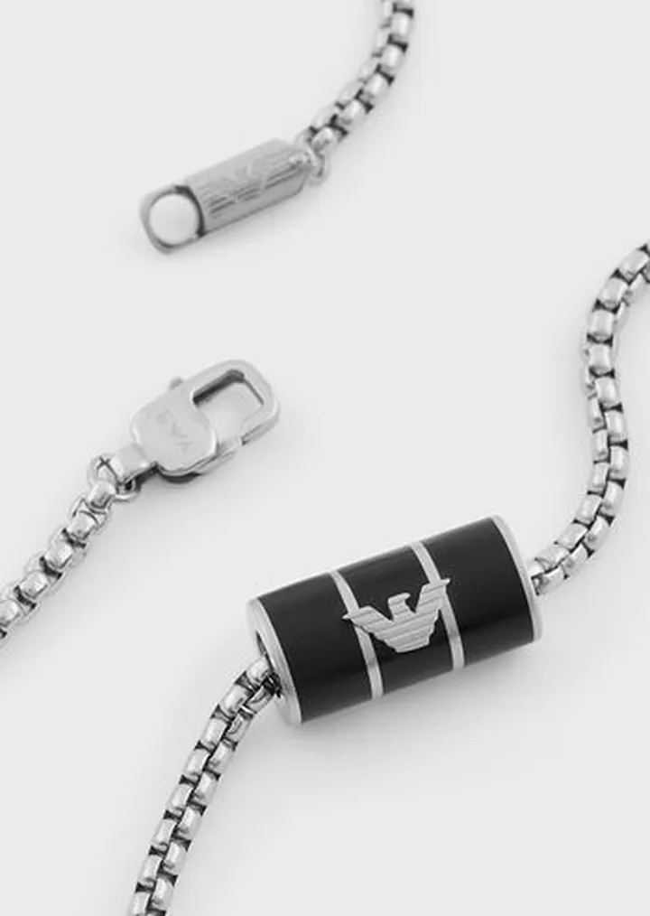 Black Matte Lacquer Chain Necklace