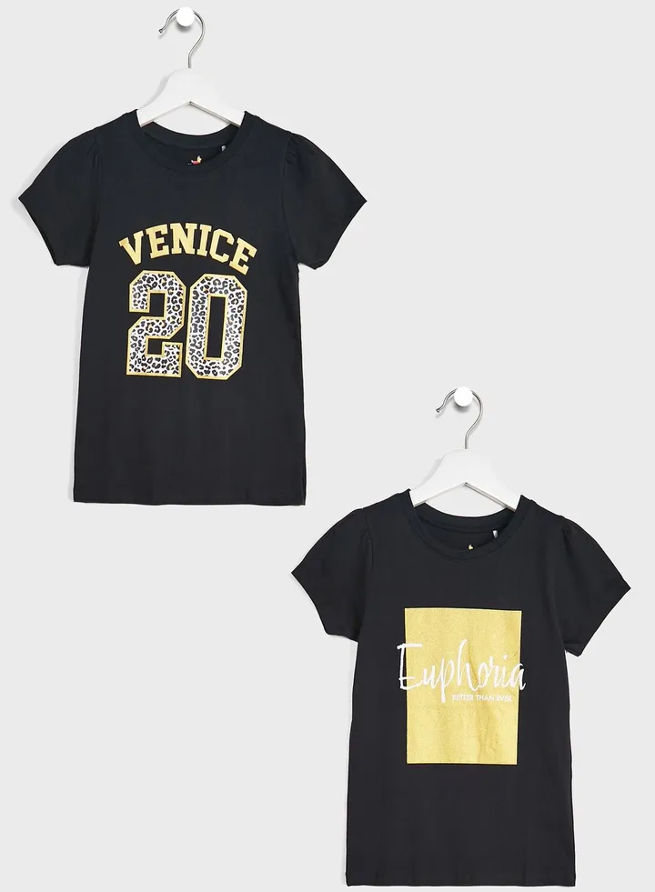 Girls 2 Pack T-Shirt