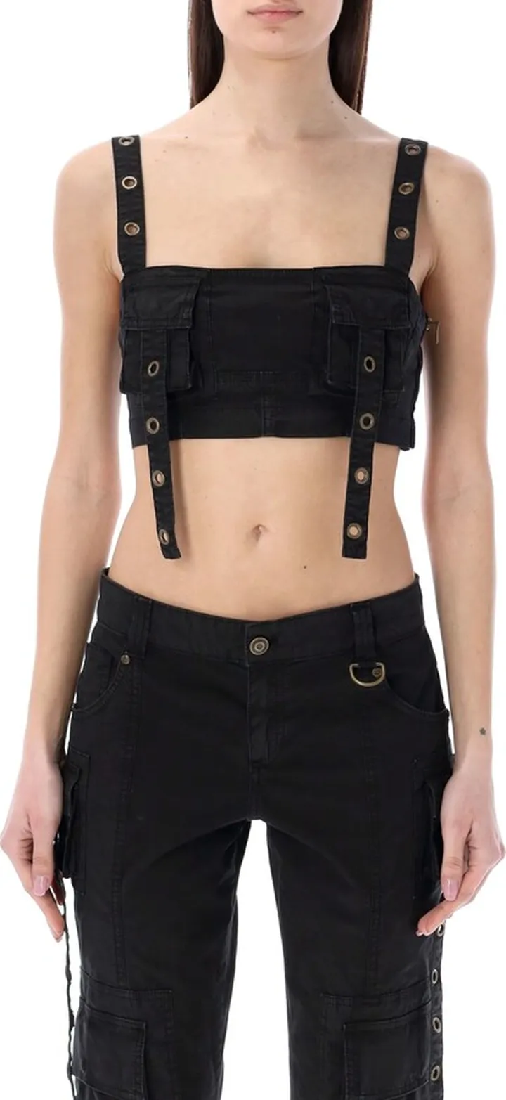 Jean Cargo Pockets Top