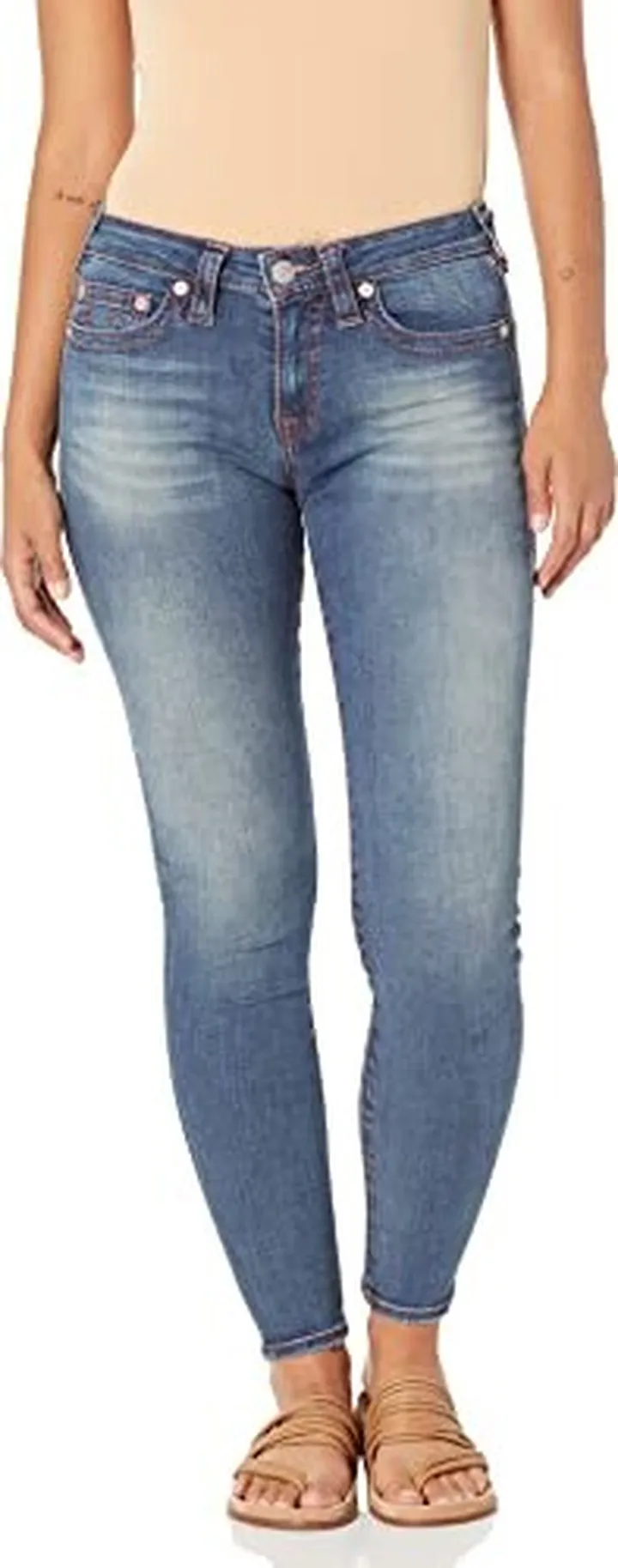 True Religion womens Halle Mr Super Skinny Big T Jeans