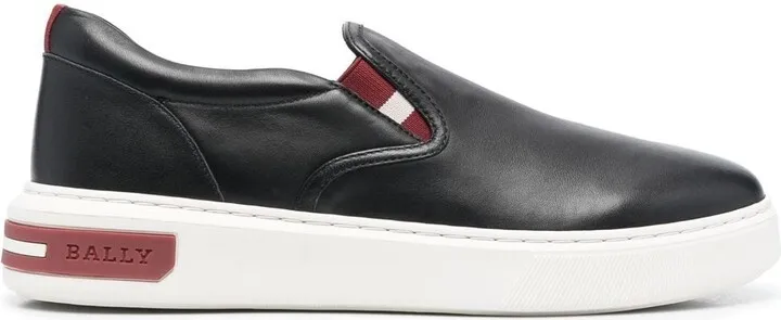 Leather Slip-On Sneakers