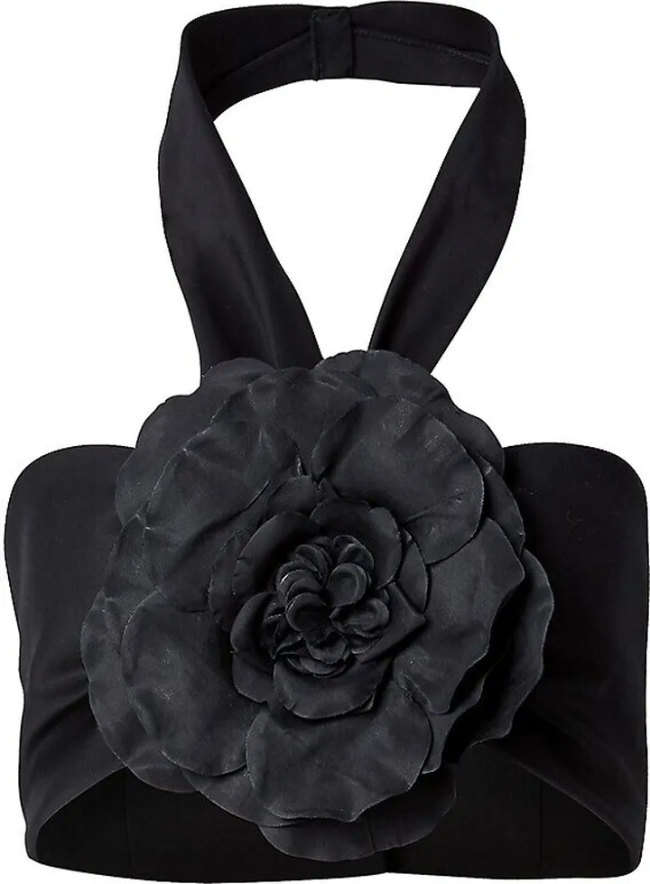 Flower Bandeau Halter Top