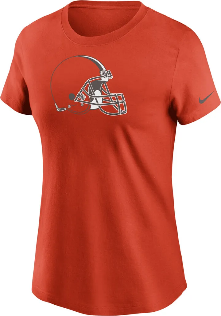 Nike Women's Logo Essential (NFL Cleveland Browns) T-Shirt in Orange