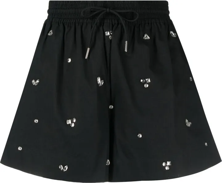 Andalousie crystal-embellished shorts