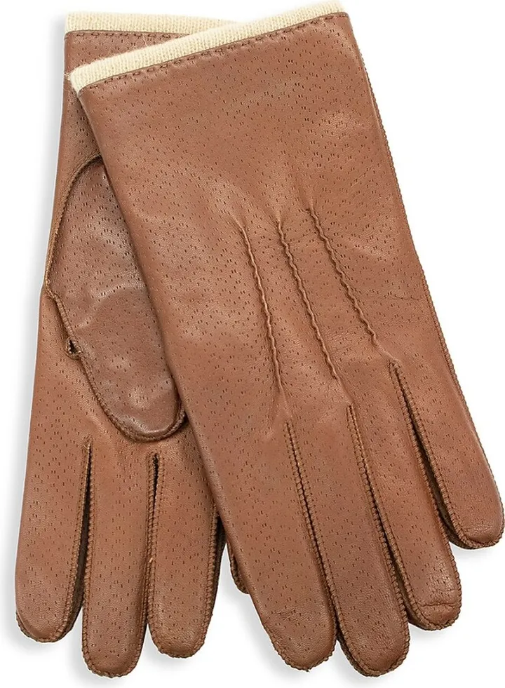Perforated Leather Gloves