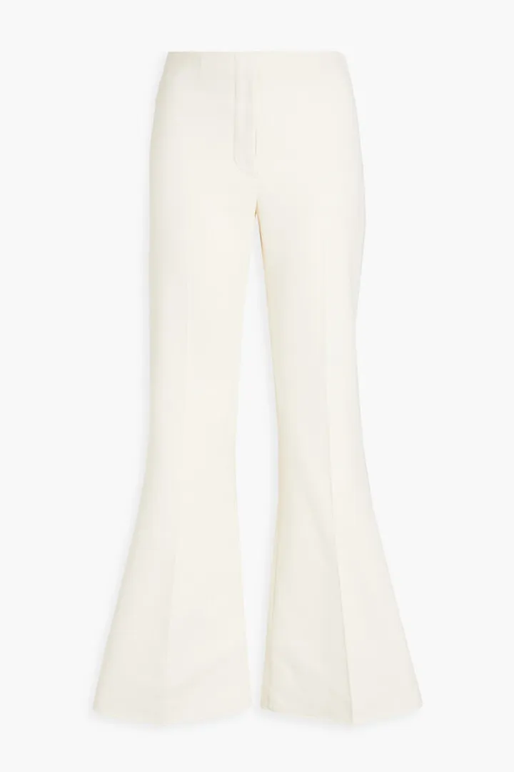 Tavi cotton and silk-blend flared pants