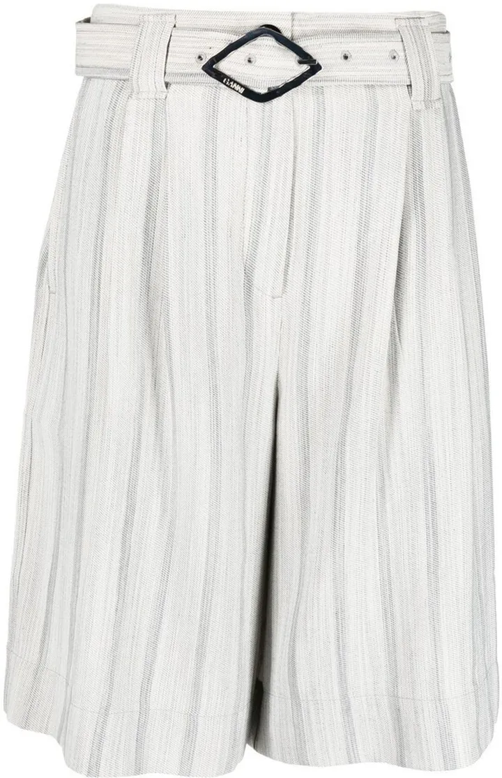 Knee-Length Belted Shorts