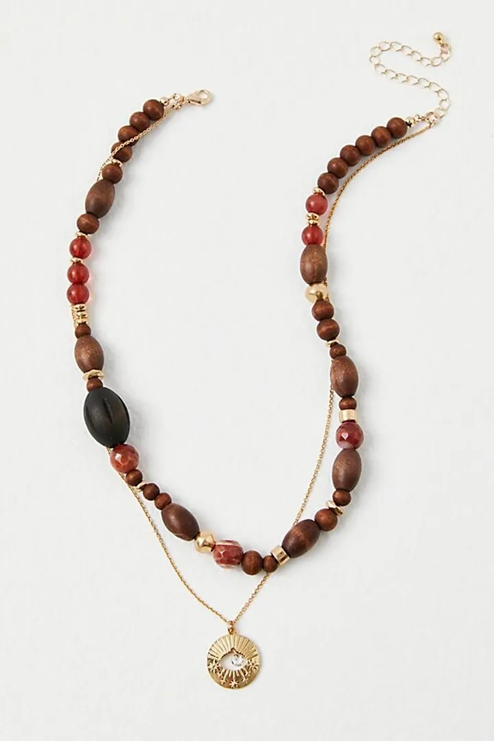 Love Full Bloom Layered Gold Plated Necklace by Free People