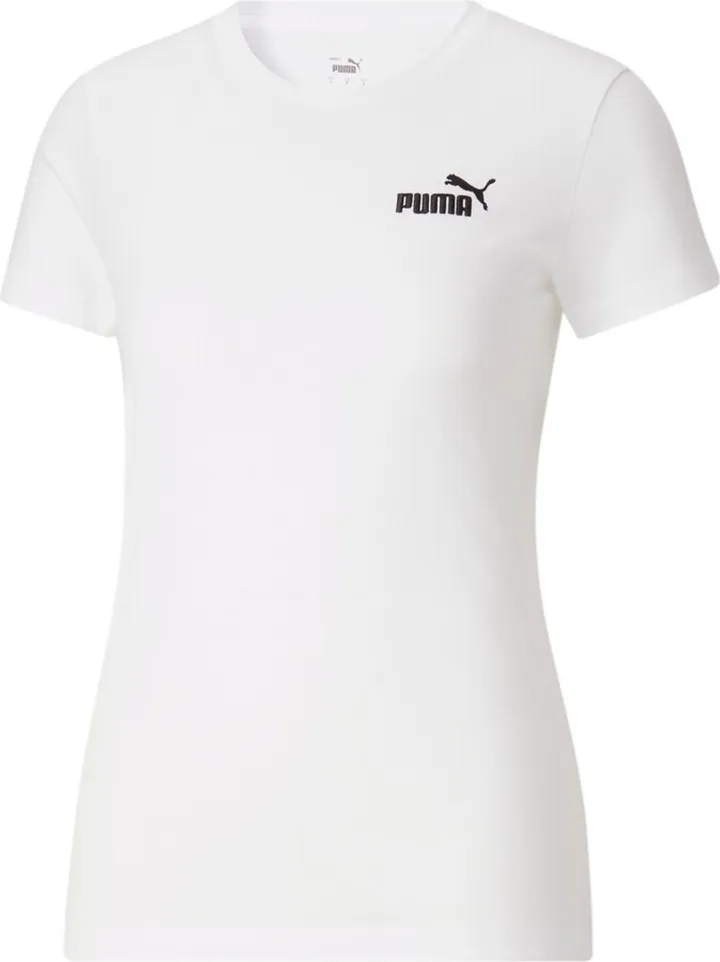 Puma Women's Cotton Crewneck Embroidered-Logo T-Shirt