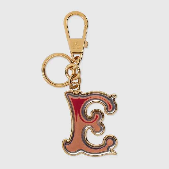 Letter E Plexiglas keychain