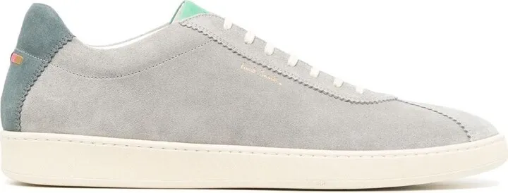 Leather Suede Low-Top Sneakers