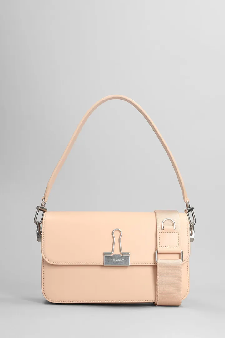 Shoulder Bag In Orange Leather