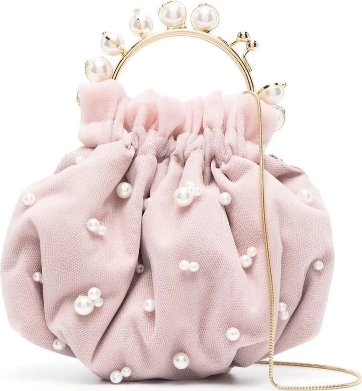 Tutu pearl-embellished mini bag