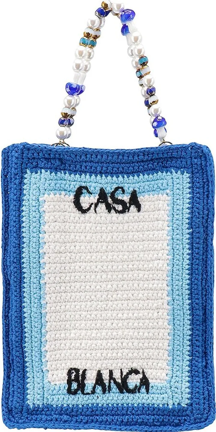Crochet cotton handbag