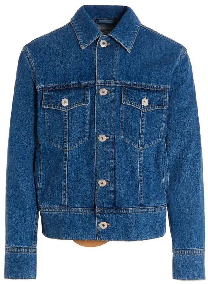 Lanvin Classic Long-Sleeved Denim Jacket