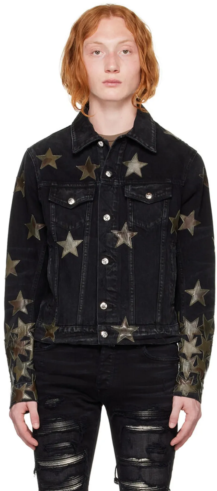 AMIRI Black Chemist Trucker Denim Jacket
