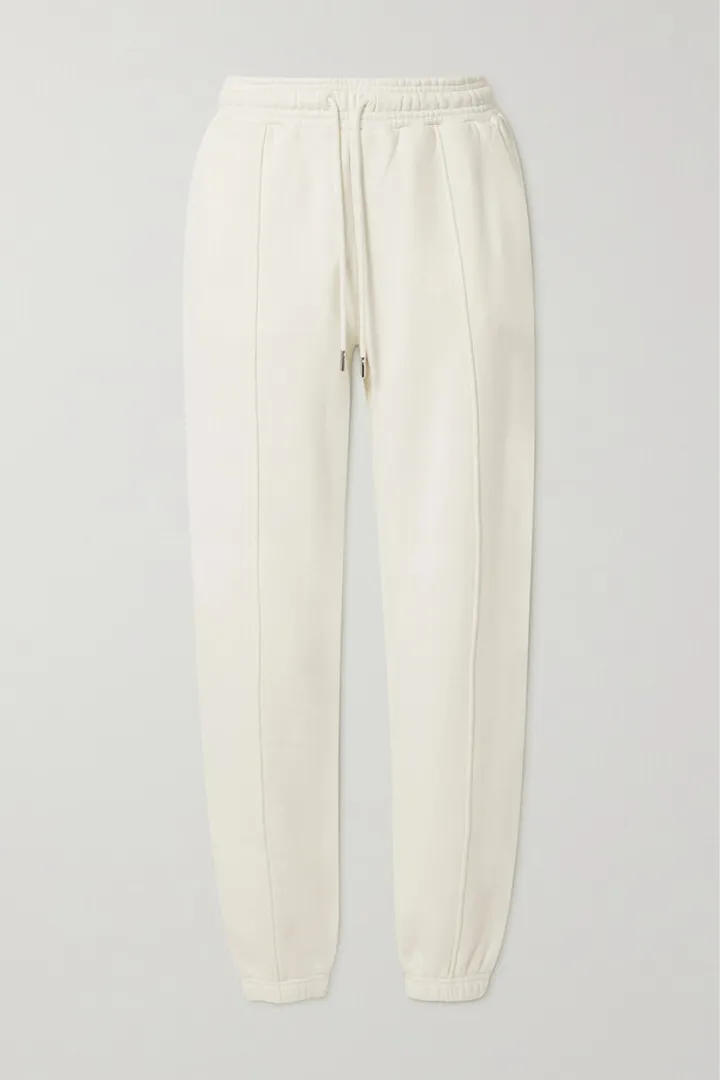 Ninety Percent - + Net Sustain Peter Organic Cotton-jersey Track Pants - Off-white