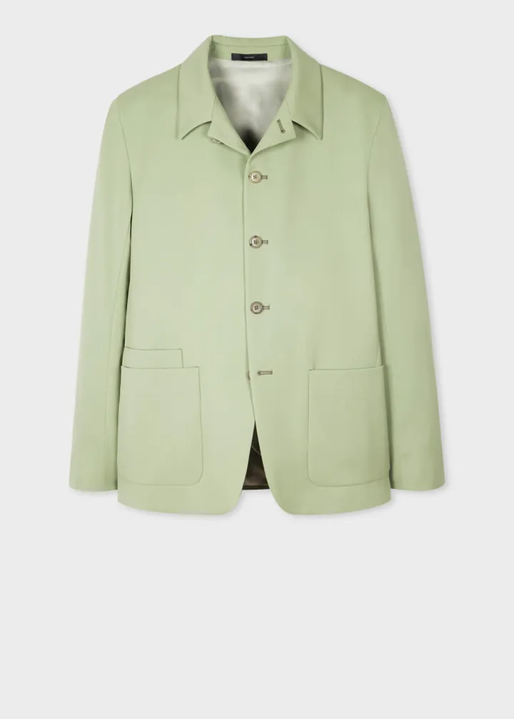 Pistachio Wool Work Jacket