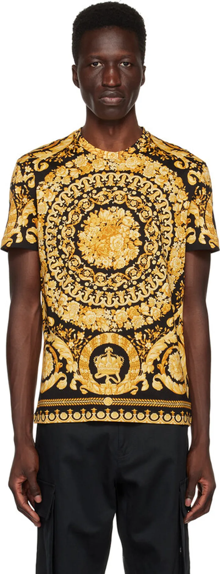 Versace Black Barocco T-Shirt