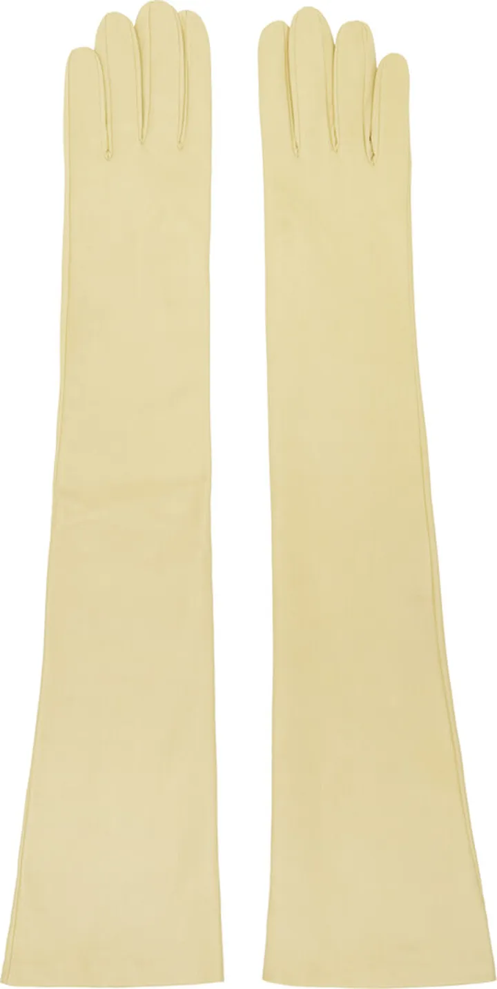 Jil Sander Yellow Long Gloves