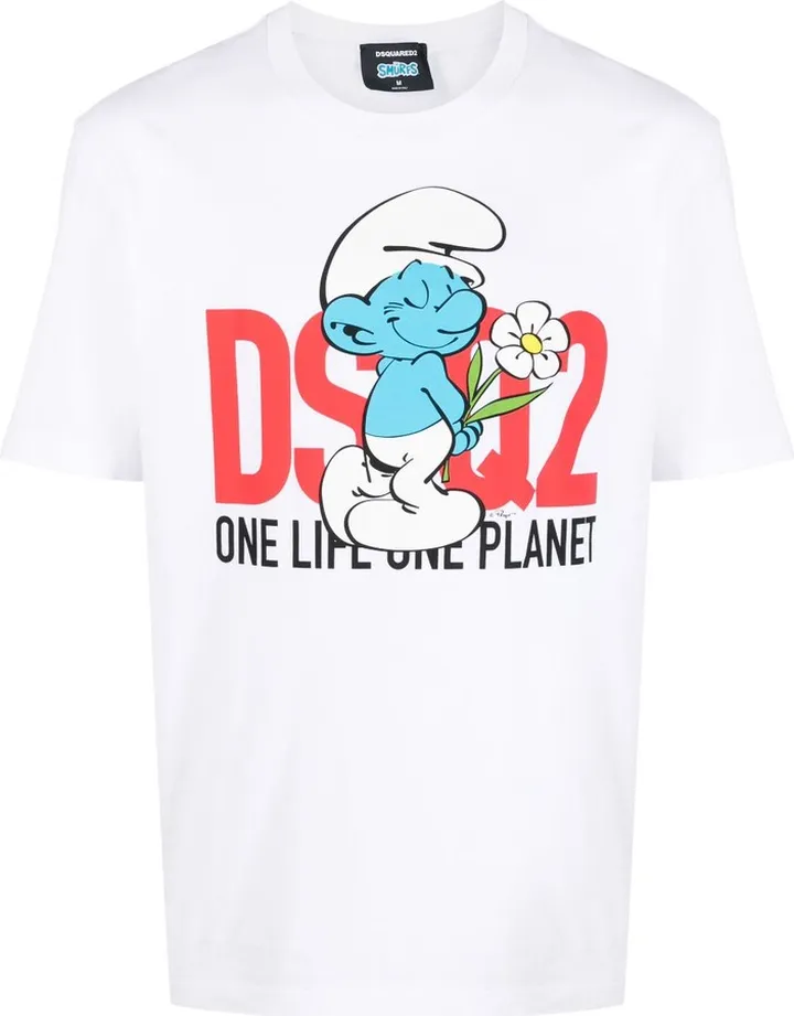 graphic-print cotton T-shirt
