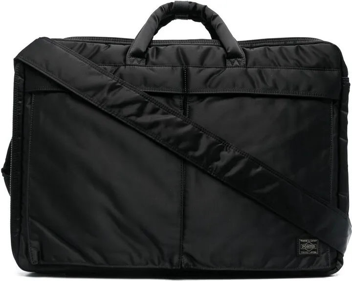 Logo-Patch Zipped Briefcase