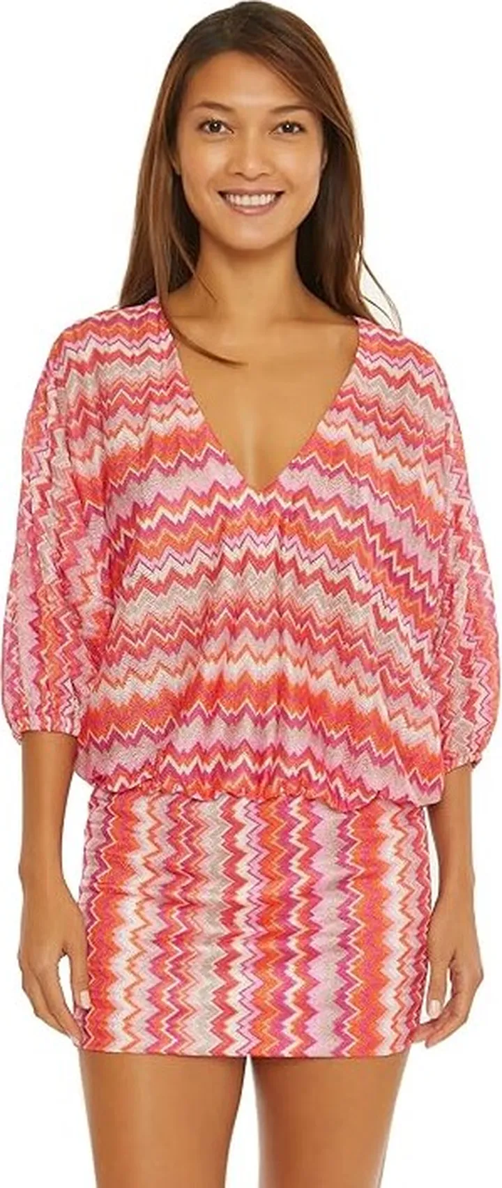 Trina Turk Zen Crochet Tunic (Multi) Women's Swimwear