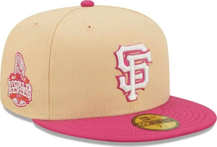 Men's New Era Orange and Pink San Francisco Giants 2012 World Series Mango Passion 59FIFTY Fitted Hat