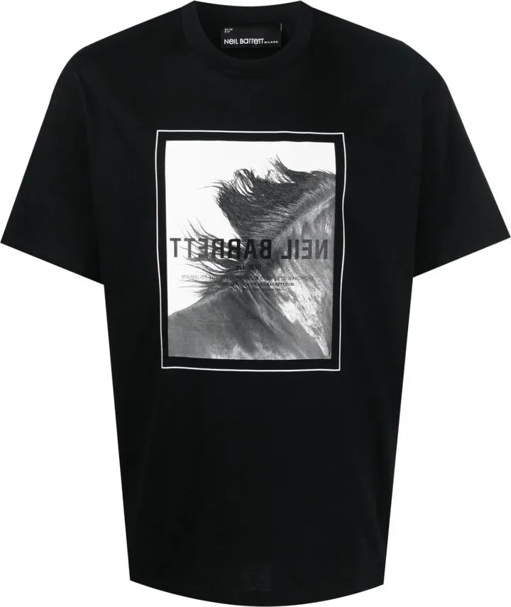 photograph-print cotton T-shirt