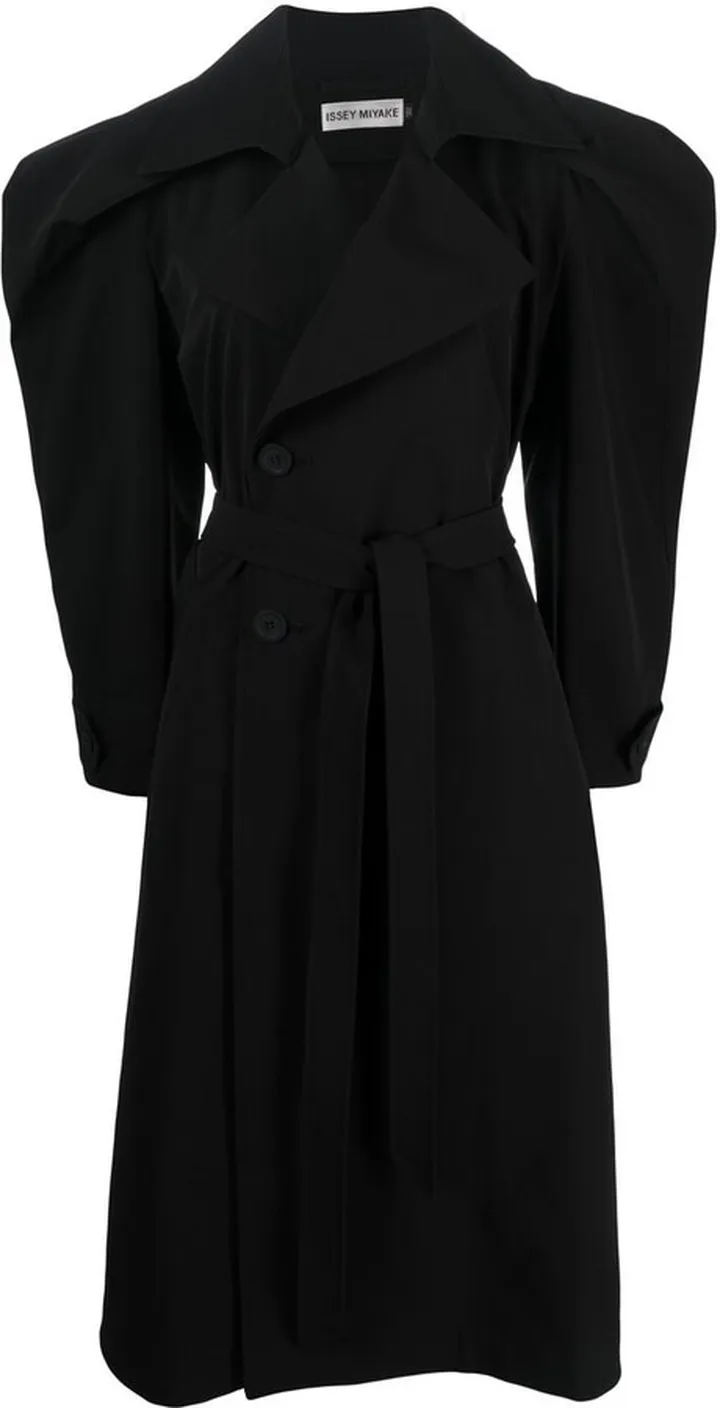 R double-breasted coat
