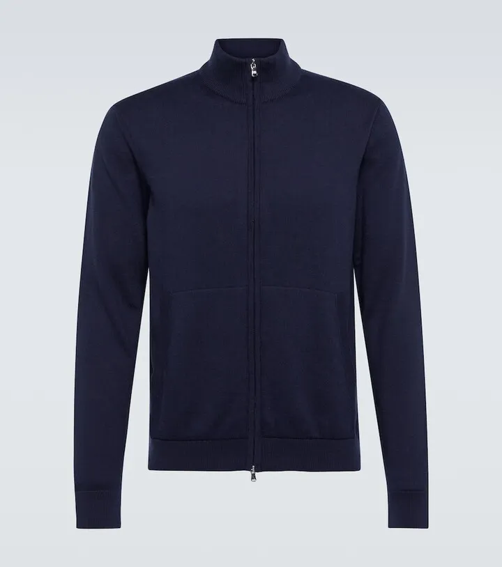 Heitor cotton and cashmere track jacket