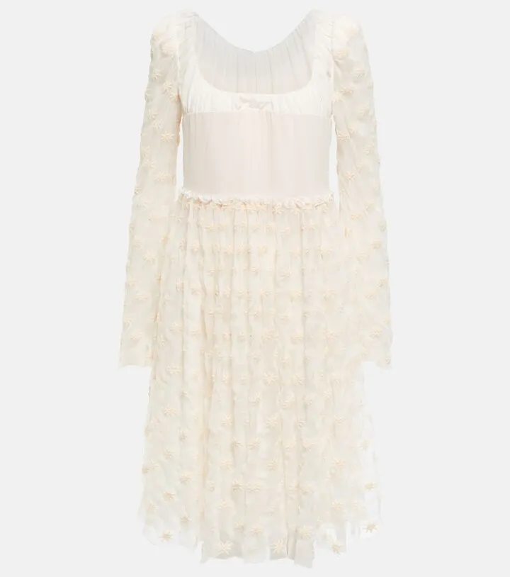 Silk minidress