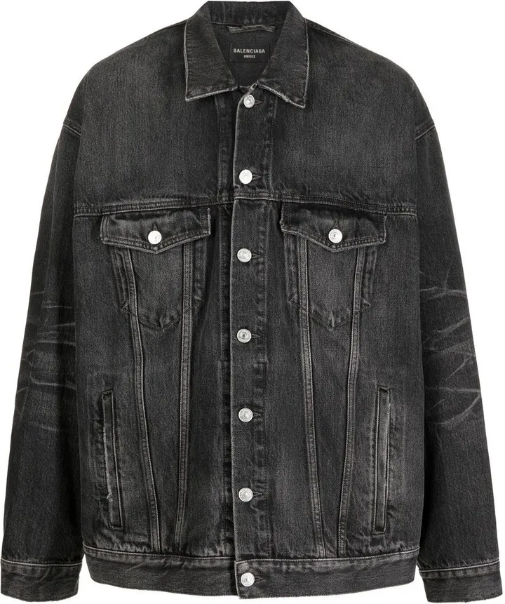 Logo Print Denim Jacket