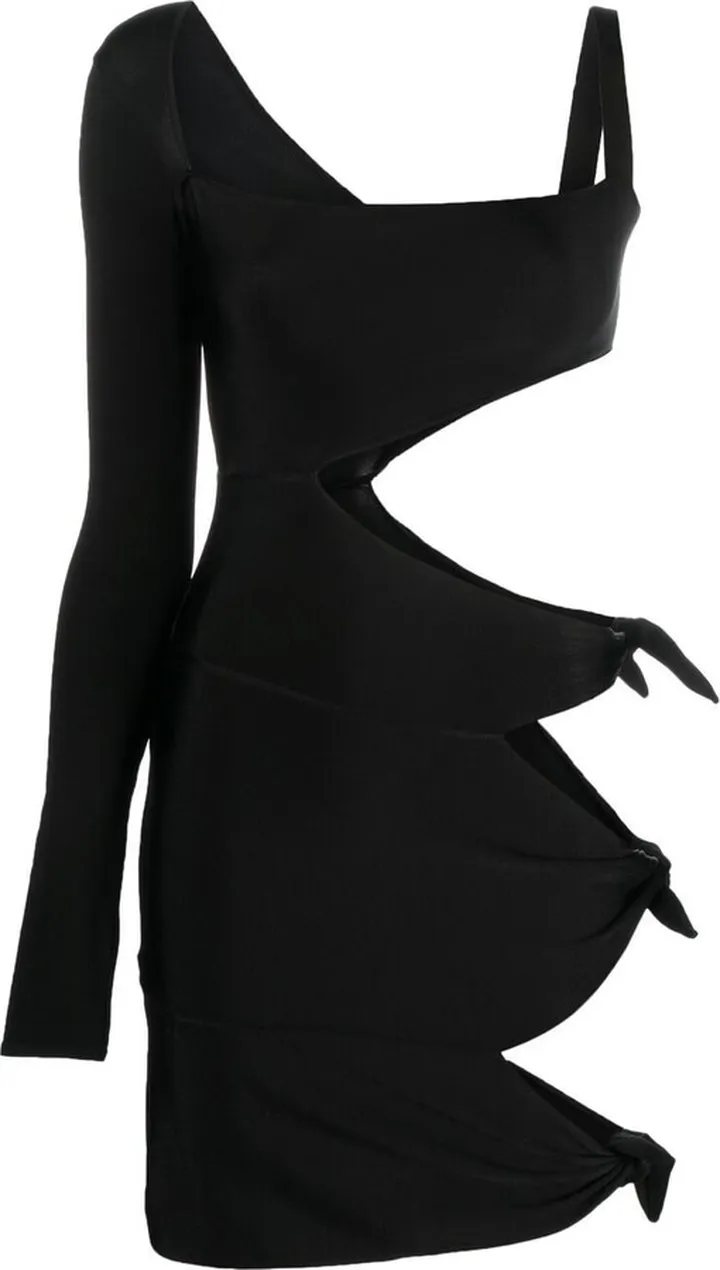 Cut Out-Detail Mini Dress