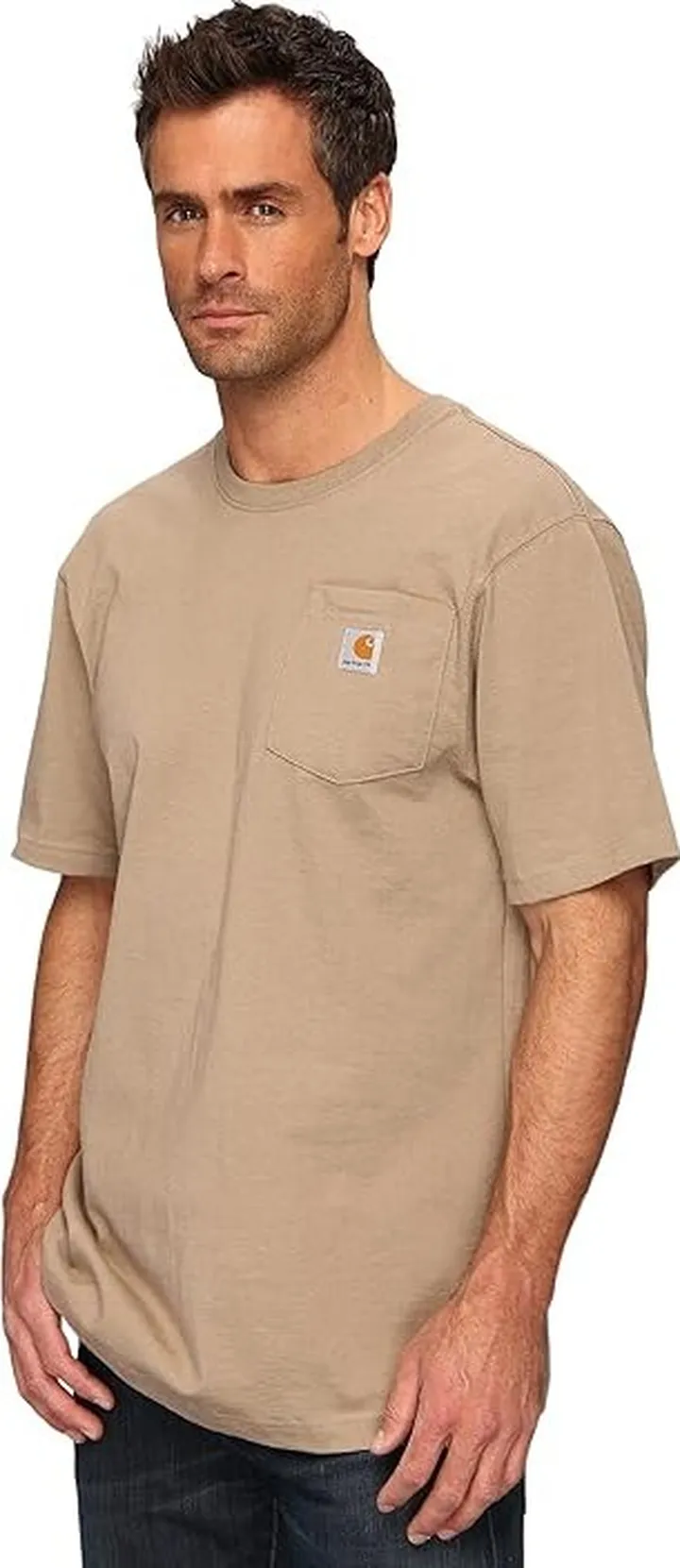 Carhartt Loose Fit Heavyweight Short Sleeve Pocket T-Shirt (Desert) Men's T Shirt