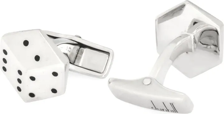 Dunhill Dice Sterling Silver Cufflinks JMC82B4H