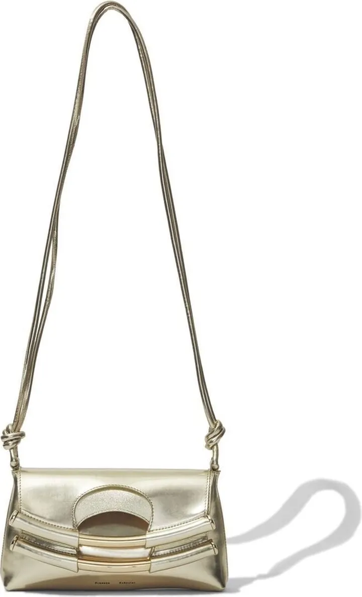 small Bar metallic tote bag