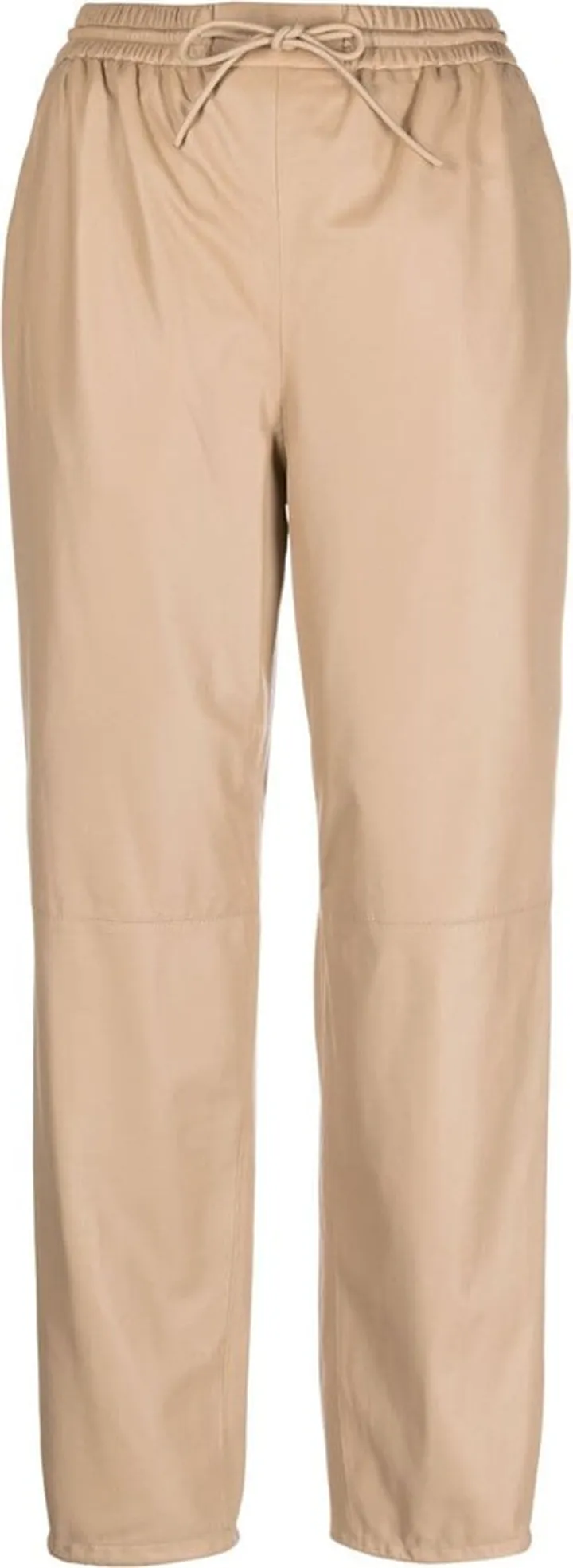 Straight-Leg Lambskin Trousers