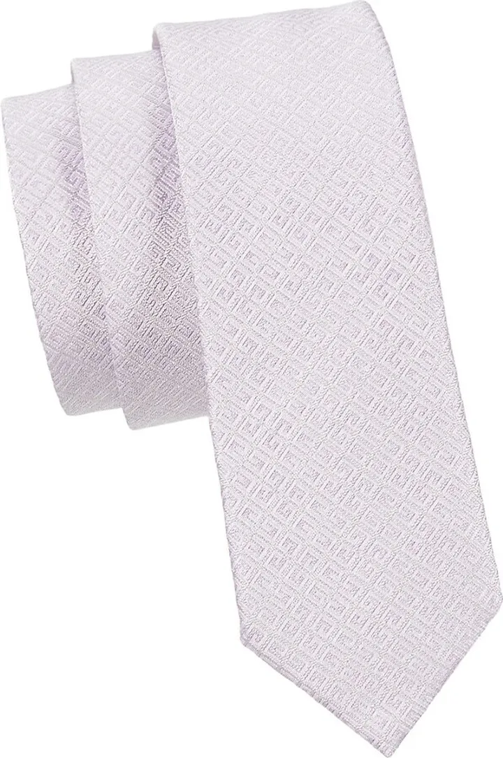 Cube Logo Silk Jacquard Tie