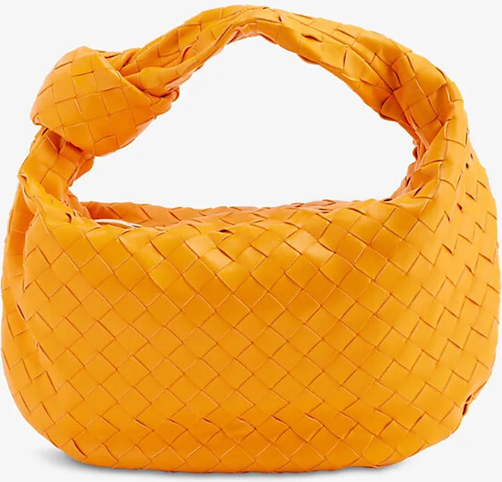 Tangerine Teen Jodie Intrecciato Leather Shoulder bag