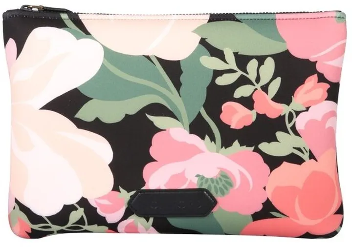 Tom Ford Floral Print Logo Patch Zipped Pouch
