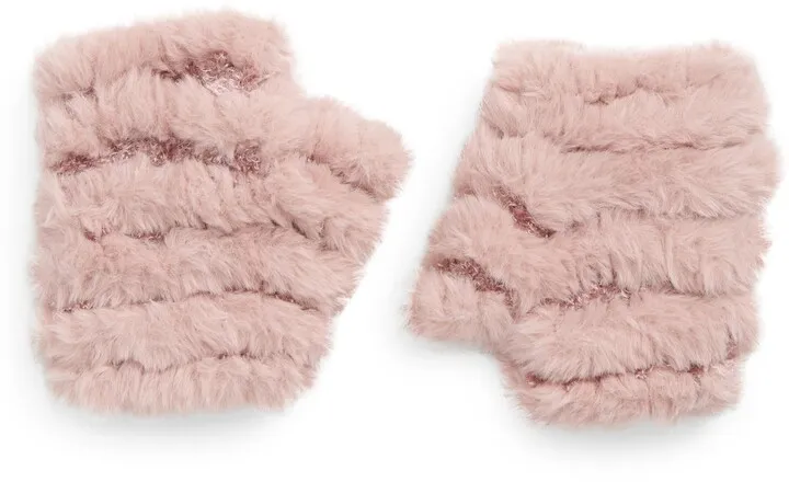 Faux Fur Knitted Mandy Mittens