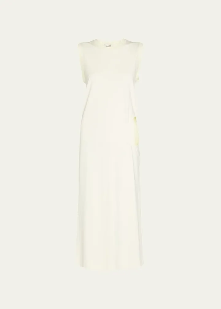 Cutout Sleeveless Tea-Length Tunic Dress