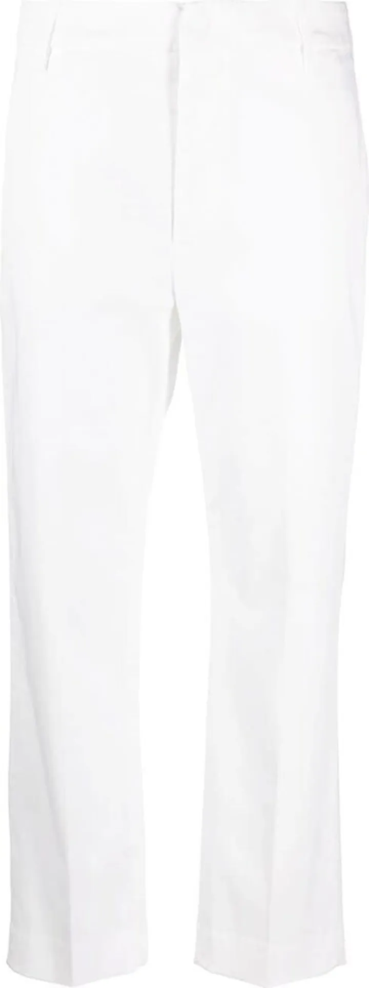Cropped Straight-Leg Trousers